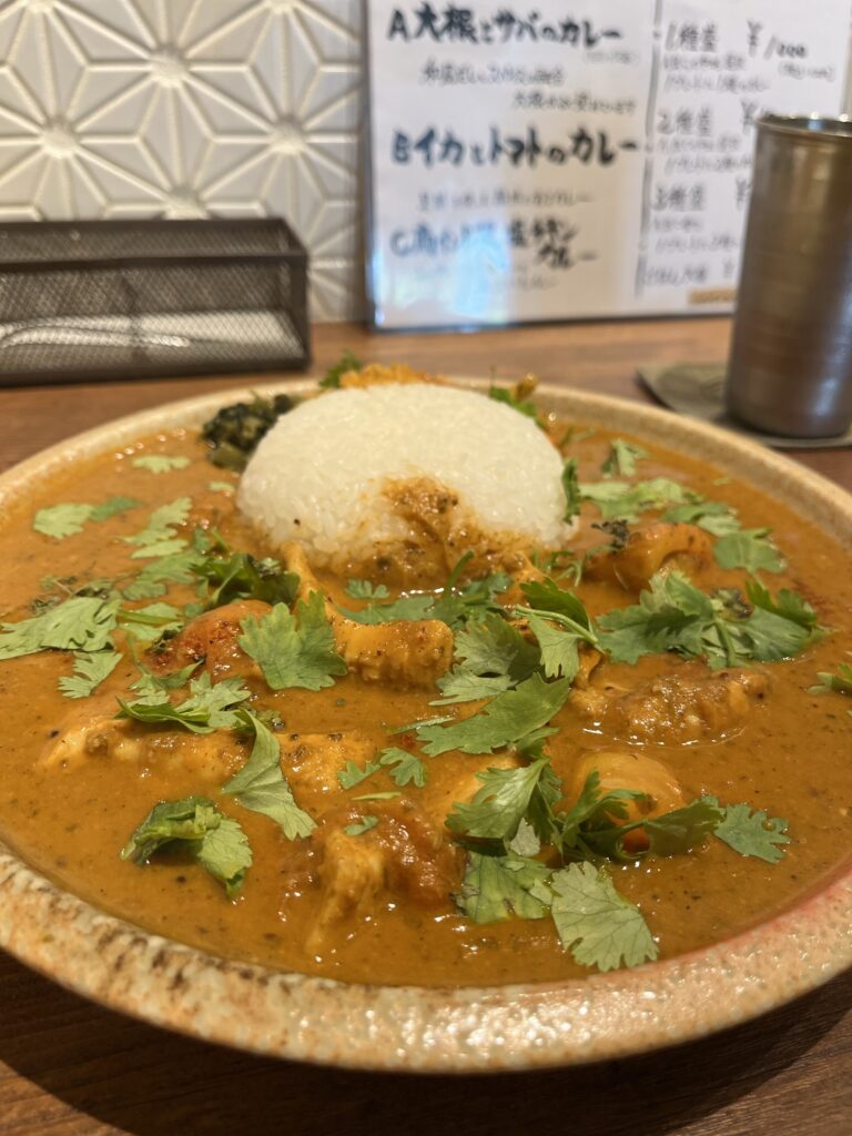 あかつ亭　ランチ　大須　スパイスカレー